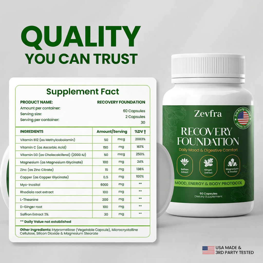 Zefra Recovery Foundation Capsules
